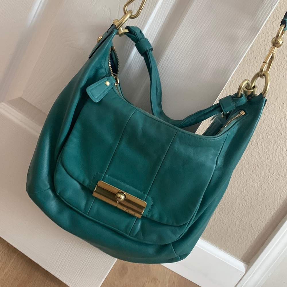 Coach bag.  Removable crossbody strap